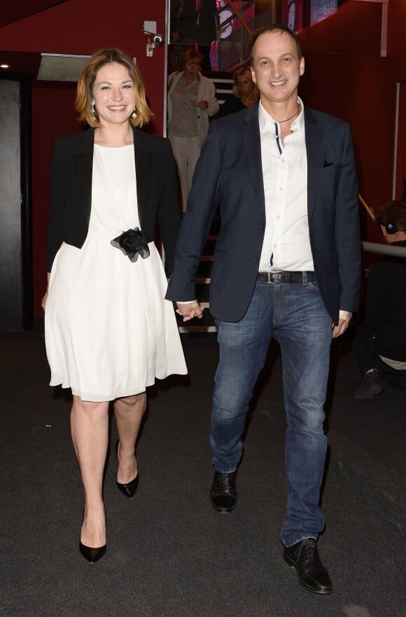 Exclusif - Emilie Dequenne (habillée en Paule Ka et en bijoux Van Cleef & Arpels) et son mari Michel Ferracci - Ouverture du 4e Champs Elysées Film Festival à Paris le 9 juin 2015.