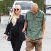 Ashlee Simpson, enceinte, et son mari Evan Ross son allés déjeuner au restaurant «Casa Vega» à Studio City, le 22 mai 2015