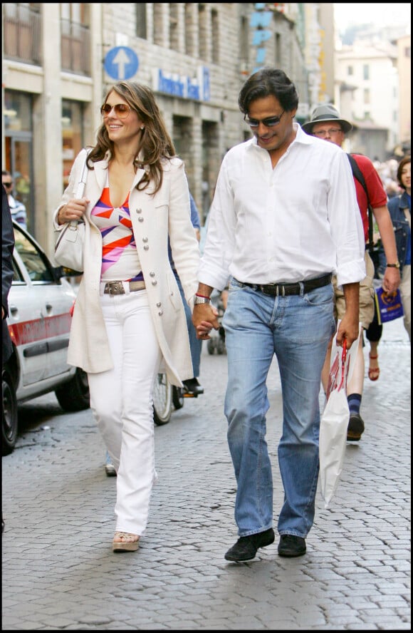 Elizabeth Hurley  et son ex-mari Arun Nayar à Florence le 19 mai 2007  