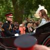 Le prince Harry et Kate Middleton le 13 juin 2015 à Londres lors de Trooping the Colour, la parade annuelle en l'honneur de l'anniversaire de la reine Elizabeth II.
