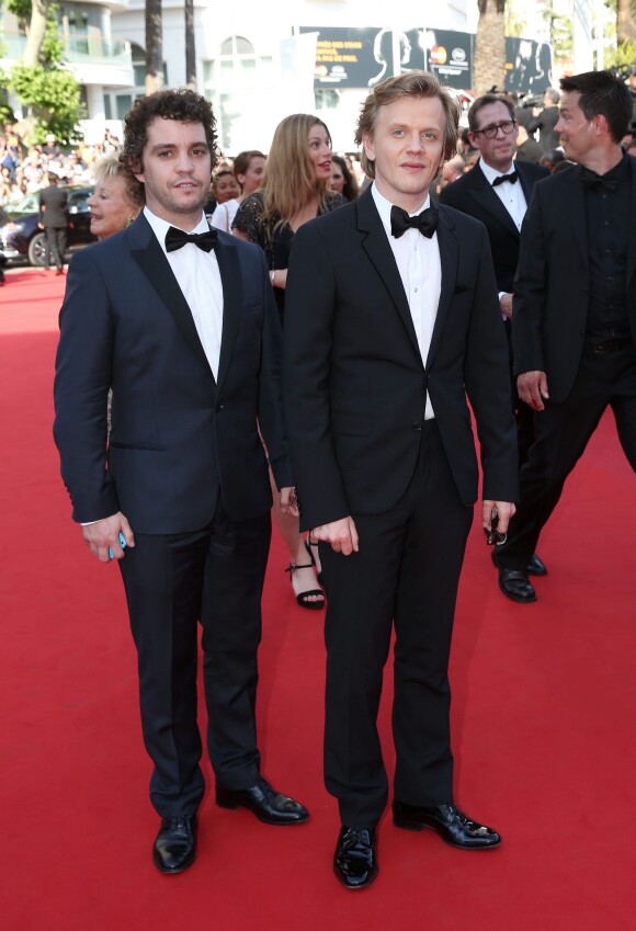 Bruno Sanches et Alex Lutz - Montée des marches du film "Mia Madre" (Ma Mère) lors du 68e Festival International du Film de Cannes, à Cannes le 16 mai 2015.