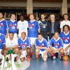Le match de gala de France 98 pour l'Academie Bernard Diomede lors de la 5eme edition de la Diomede Cup au palais des sports d Issy-les-Moulineaux, France. le 1er Juin 2015.