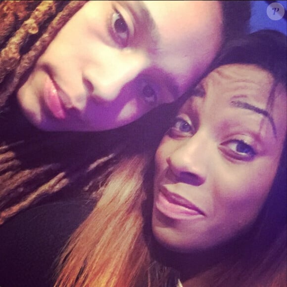 Glory Johnson et son épouse Brittney Griner, photo issue du compte Instagram de Glory Johnson, publiée le 29 mars 2015