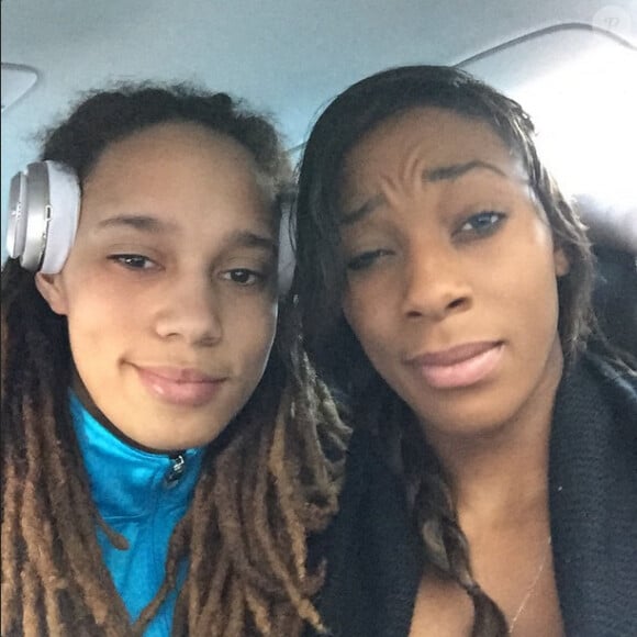 Brittney Griner et Glory Jonhson, photo publiée sur le compte Instagram de Brittney Griner, le 7 février 2015