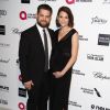 Jack Osbourne et sa femme Lisa Stelly enceinte - Soirée "Elton John AIDS Foundation Oscar Party" 2015 à West Hollywood, le 22 février 2015.  
