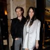 Chelsea Tyler et Jon Foster à la soirée Tom Ford à Paris, le 1er mars 2013. 