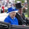 La reine Elisabeth II d'Angleterre et le prince Philip, duc d'Edimbourg - La famille royale d'Angleterre à la course hippique "Royal Ascot". Le 17 juin 2015