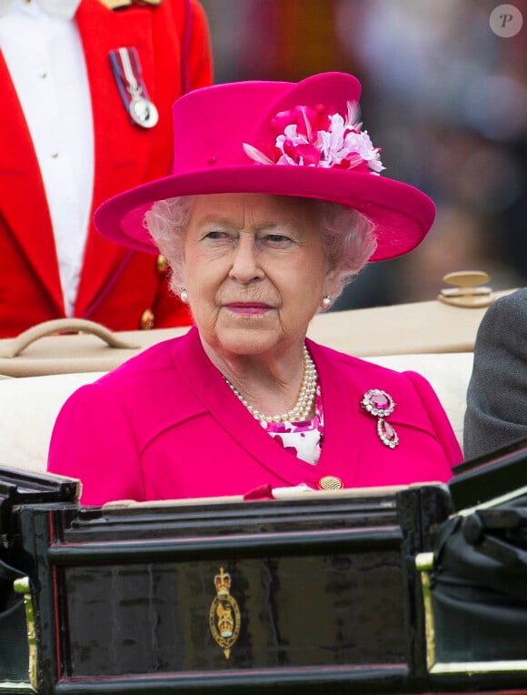 La reine Elisabeth II - Course hippique "Royal Ascot 2015", le 16 juin 2015.