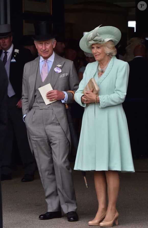 Le prince Charles et Camilla Parker Bowles, la duchesse de Cornouailles - Course hippique "Royal Ascot 2015", le 16 juin 2015. 16 June 2015.