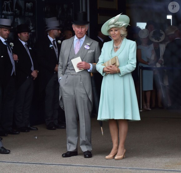 Le prince Charles et Camilla Parker Bowles, la duchesse de Cornouailles - Course hippique "Royal Ascot 2015", le 16 juin 2015.
