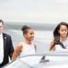 Michelle Obama et ses filles Sasha et Malia arrivent à Milan, le 17 juin 2015