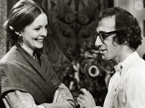 Diane Keaton et Woody Allen sur le tournage de Love and Death en 1975.