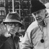 Woody Allen sur le tournage de Crimes And Misdemeanors en 1989.