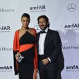  Claudia Galanti et Arnaud Mimran lors de la soir&eacute;e Amfar &agrave; Milan le 21 septembre 2013 