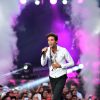 Exclusif - Le chanteur Mika, dans les arènes de Nîmes à l'occasion de la spéciale Fête de la musique de l'émission La Chanson de l'année sur TF1, le samedi 20 juin 2015.
