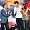 Exclusif - Le chanteur Mika et la chanteuse Zazie, dans les arènes de Nîmes à l'occasion de la spéciale Fête de la musique de l'émission La Chanson de l'année sur TF1, le samedi 20 juin 2015.