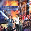 Exclusif - Le chanteur Mika et la chanteuse Zazie, dans les arènes de Nîmes à l'occasion de la spéciale Fête de la musique de l'émission La Chanson de l'année sur TF1, le samedi 20 juin 2015.