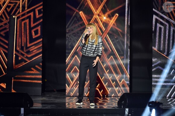 Exclusif - Léa Deléau, membre de la comédie musicale Résiste, dans les arènes de Nîmes à l'occasion de la spéciale Fête de la musique de l'émission La Chanson de l'année sur TF1, le samedi 20 juin 2015.