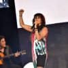 Exclusif - La chanteuse Zaz, dans les arènes de Nîmes à l'occasion de la spéciale Fête de la musique de l'émission La Chanson de l'année sur TF1, le samedi 20 juin 2015.