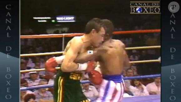Juan José Estrada vainqueur contre Jesus Poll et garde son titre de champion du monde à Los Angeles le 4 avril 1989