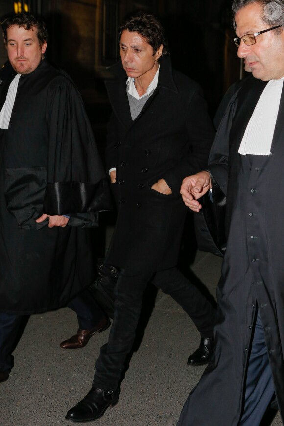 Jean-Luc Lahaye à la sortie du tribunal correctionnel de Paris le 23 mars 2015