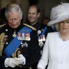 Le prince Charles, prince de Galles Camilla Parker-Bowles, duchesse de Cornouailles - Messe de commémoration de la bataille de Waterloo à Londres le 18 juin 2015. 