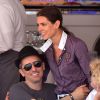 Gad Elmaleh et Charlotte Casiraghi au 20e Jumping International de Monte-Carlo au ort Hercule de Monaco à Monte-Carlo dans le cadre du Longines Global Champions Tour, le 27 juin 2015