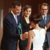 Le roi Felipe VI et la reine Letizia d'Espagne, Artur Mas - Remise des prix "Princess Girona Foundation Awards" à Gérone. Le 25 juin 2015