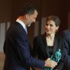 Le roi Felipe VI et la reine Letizia d'Espagne - Remise des prix "Princess Girona Foundation Awards" à Gérone. Le 25 juin 2015