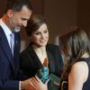 Le roi Felipe VI et la reine Letizia d'Espagne - Remise des prix "Princess Girona Foundation Awards" à Gérone. Le 25 juin 2015