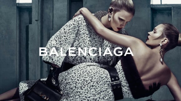Kate Moss et Lara Stone : Réunies et mystérieuses pour Balenciaga