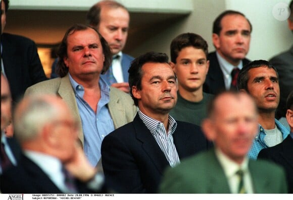 Alain de Greef avec Michel Denisot et Julien Clerc à Paris le 28 août 1996. 