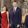 Le roi Felipe VI et la reine Letizia d'Espagne - Dîner au palais national de Mexico lors de la visite officielle du roi Felipe VI et la reine Letizia d'Espagne au Mexique le 29 juin 2015.  