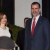 Le roi Felipe VI et la reine Letizia d'Espagne arrivent au Mexique pour une visite d'Etat le 28 juin 2015.  