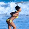 La chanteuse Samantha Mumba profite d'un après-midi ensoleillé sur une plage de Miami. Juin 2015.