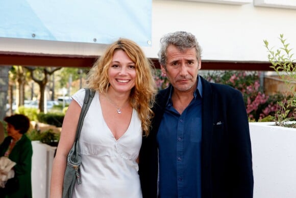 Manuel Gélin et sa femme Juliette Meyniac - Première du film "Le Jeu de la vérité" lors de la cérémonie de clôture du 11ème festival "Les Hérault du cinéma et de la télé 2014" au Cap d'Agde, le 5 juillet 2014.