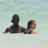 Bacary Sagna et sa femme Ludivine en vacances à Miami, le 30 juin 2015