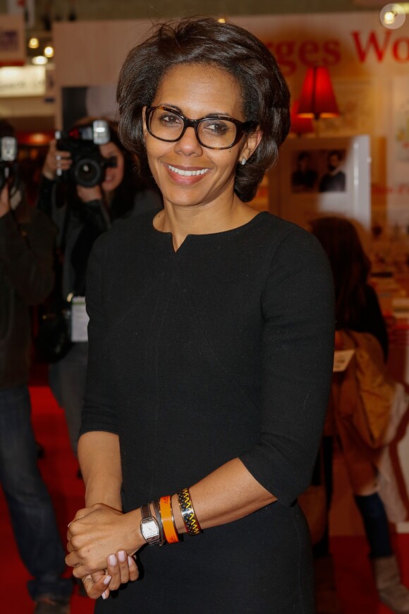 Audrey Pulvar - 35e Salon du Livre à la Porte de Versailles à Paris, le 21 mars 2015.