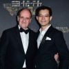 Pierre Lescure et Jerry Ye (Directeur Wanda) - Soirée "The Ghouls" à la plage du Majestic lors du 68e festival international du film de Cannes. Le 15 mai 2015.