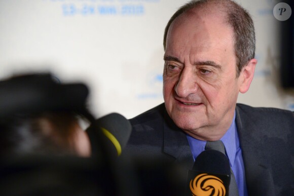 Pierre Lescure - Conférence de presse pour le festival international du film de Cannes à Paris. Le 16 avril 2015.