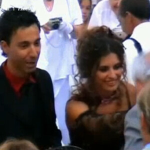 Les confessions de Laetitia Milot dans 50 mn inside sur TF1. Juillet 2015. Image du mariage de Badri avec l'actrice en 2007.