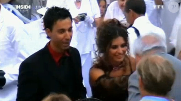 Les confessions de Laetitia Milot dans 50 mn inside sur TF1. Juillet 2015. Image du mariage de Badri avec l'actrice en 2007.