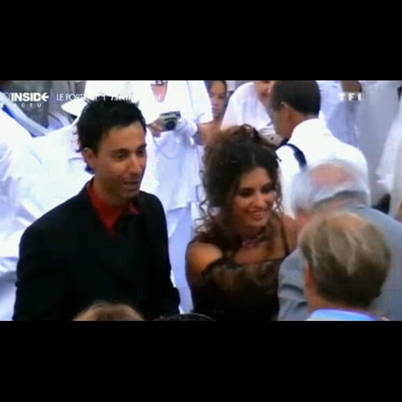 Les confessions de Laetitia Milot dans 50 mn inside sur TF1. Juillet 2015. Image du mariage de Badri avec l'actrice en 2007.