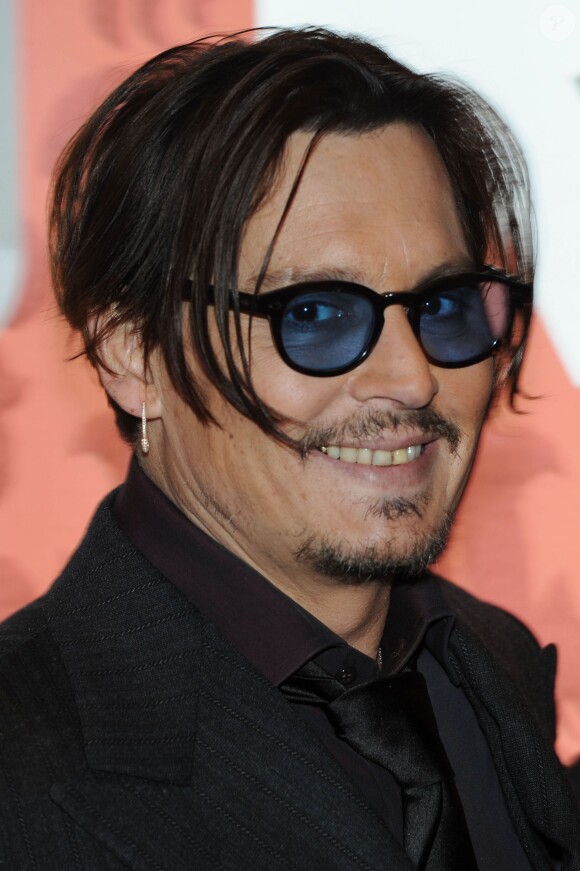 Johnny Depp - Avant-première du film "Charlie Mortdecai" à Londres, le 19 janvier 2015. 