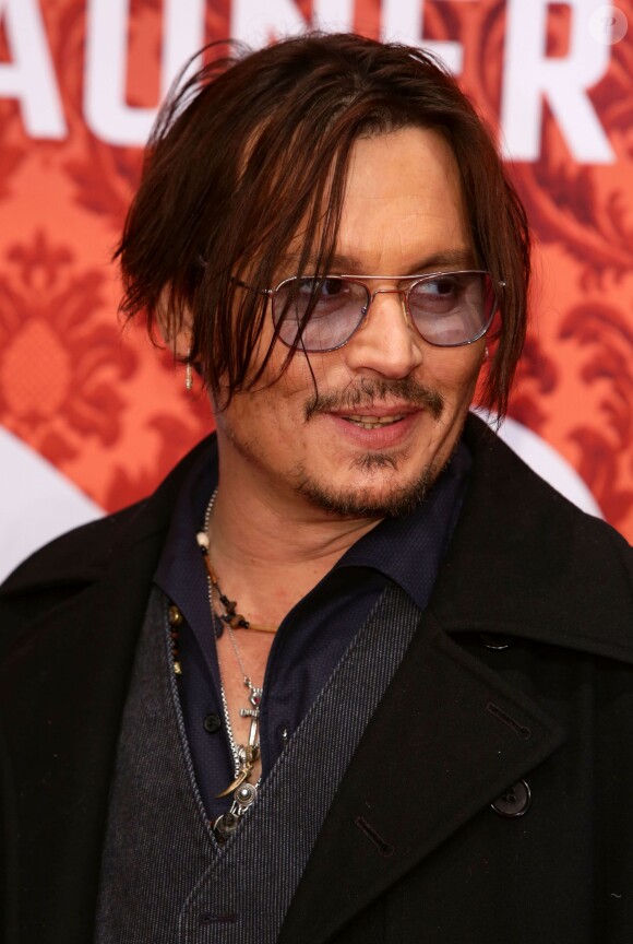 Johnny Depp - Avant-première du film "Charlie Mortdecai" à Berlin, le 18 janvier 2015.