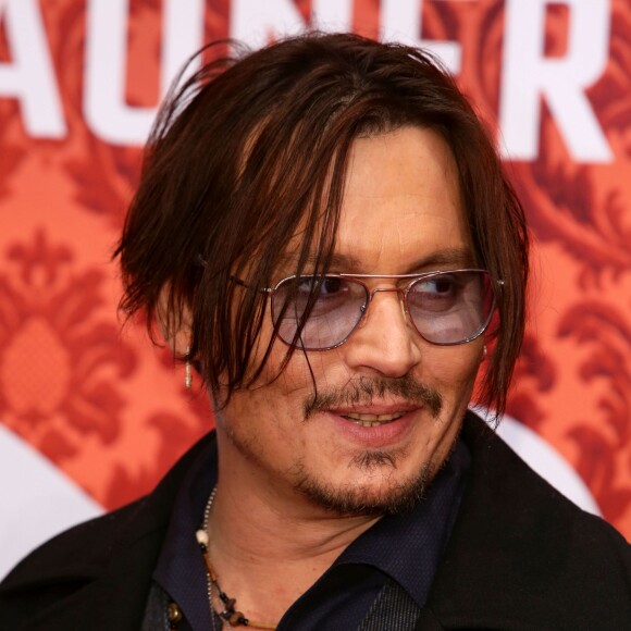 Johnny Depp - Avant-première du film "Charlie Mortdecai" à Berlin, le 18 janvier 2015.