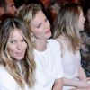 Eva Herzigova et Elle McPherson assistent au défilé Marc Cain à Berlin le 7 juillet 2015 pendant la Mercedes Fashion week.  Fashion Week Berlin: Marc Cain fashion show during the Mercedes-Benz Fashion Week, July 7th, 201507/07/2015 - Berlin