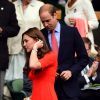 Le duc et la duchesse de Cambridge au tournoi de Wimbledon à Londres, le 8 juillet 2015.