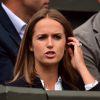 Kim Murray soutient son époux Andy Murray au tournoi de Wimbledon à Londres, le 8 juillet 2015.