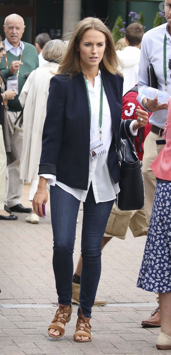 Kim Murray au tournoi de Wimbledon à Londres, le 8 juillet 2015.